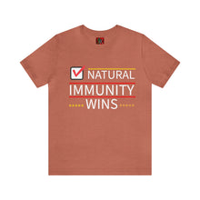 Load image into Gallery viewer, NATURAL IMMUNITY WINS CHECKED TEE