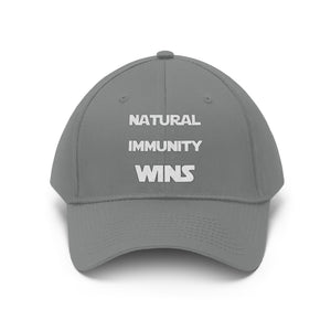 NATURAL IMMUNITY WINS HAT (WHITE) PRINT
