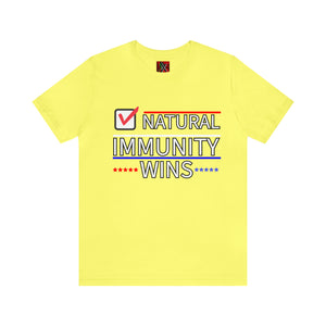 NATURAL IMMUNITY WINS CHECKED TEE