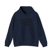 Load image into Gallery viewer, NATURAL IMMUNITY WINS BLACK LETTER GROOVY HOODIE