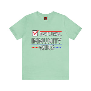 NATURAL IMMUNITY WINS CHECKED TEE