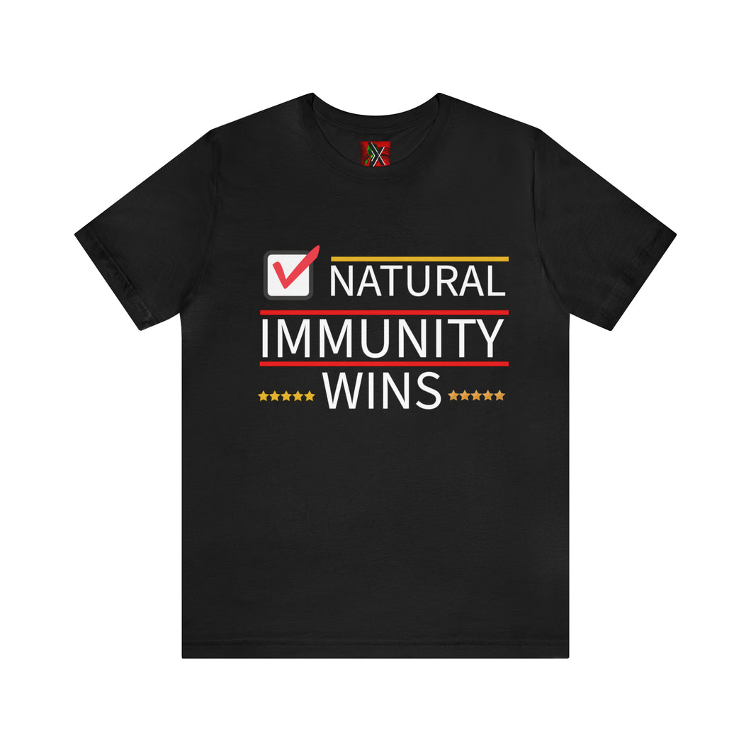 NATURAL IMMUNITY WINS CHECKED TEE