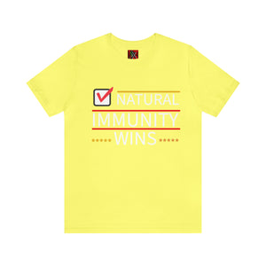 NATURAL IMMUNITY WINS CHECKED TEE