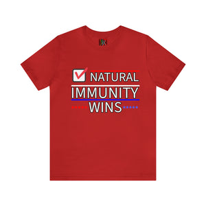 NATURAL IMMUNITY WINS CHECKED TEE