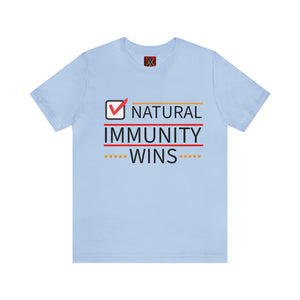 NATURAL IMMUNITY WINS CHECKED TEE