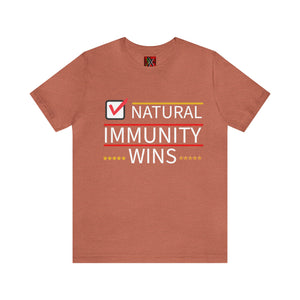 NATURAL IMMUNITY WINS CHECKED TEE