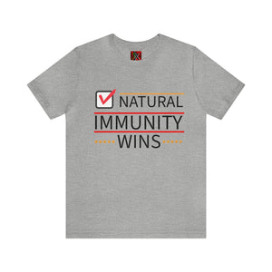 NATURAL IMMUNITY WINS CHECKED TEE