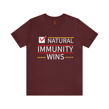 Load image into Gallery viewer, NATURAL IMMUNITY WINS CHECKED TEE