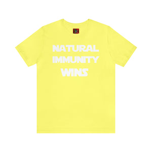 WHITE LETTER, S/W THEMED NATURAL IMMUNITY TEE