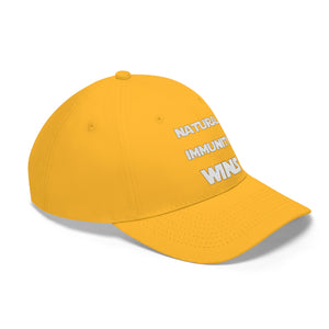 NATURAL IMMUNITY WINS HAT (WHITE) PRINT