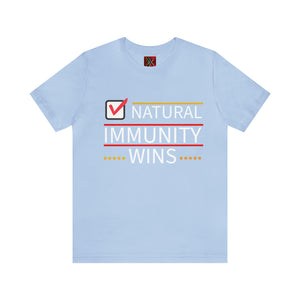 NATURAL IMMUNITY WINS CHECKED TEE