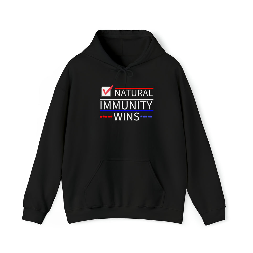 NATURAL IMMUNITY WINS CHECKED HOODIE