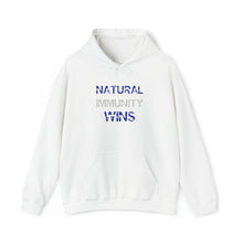 Load image into Gallery viewer, NATURAL IMMUNITY WINS 002 HOODIE