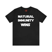 Load image into Gallery viewer, WHITE LETTER, S/W THEMED NATURAL IMMUNITY TEE