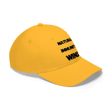 Load image into Gallery viewer, NATURAL IMMUNITY WINS HAT (BLACK) PRINT