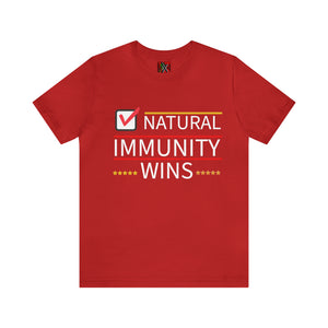 NATURAL IMMUNITY WINS CHECKED TEE