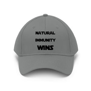 NATURAL IMMUNITY WINS HAT (BLACK) PRINT