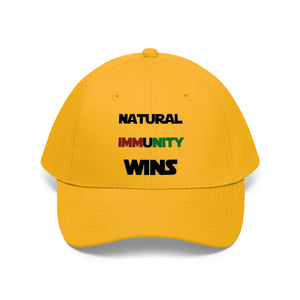 NATURAL IMMUNITY WINS HAT (RED, BLACK & GREEN) PRINT