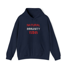 Load image into Gallery viewer, NATURAL IMMUNITY WINS 002 HOODIE