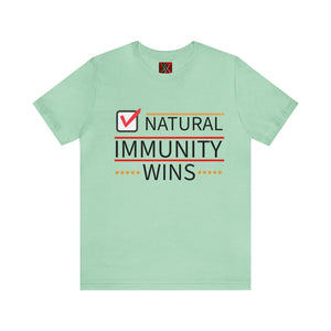 NATURAL IMMUNITY WINS CHECKED TEE