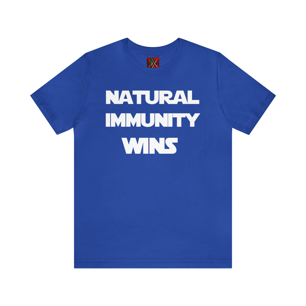 WHITE LETTER, S/W THEMED NATURAL IMMUNITY TEE