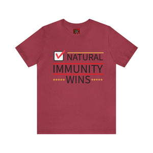 NATURAL IMMUNITY WINS CHECKED TEE